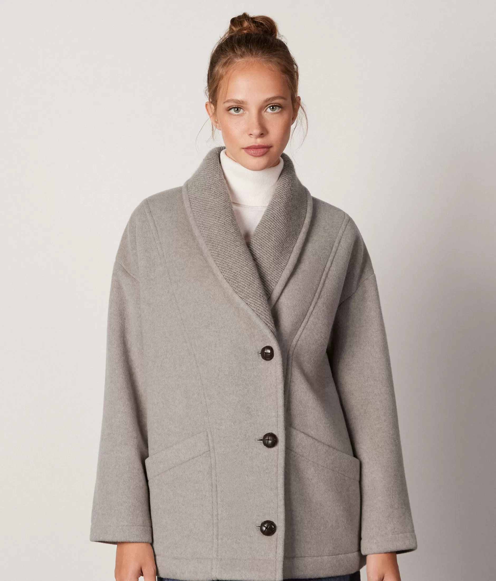 Shop Falconeri Cashmere Coat natural -8052 - naturale
