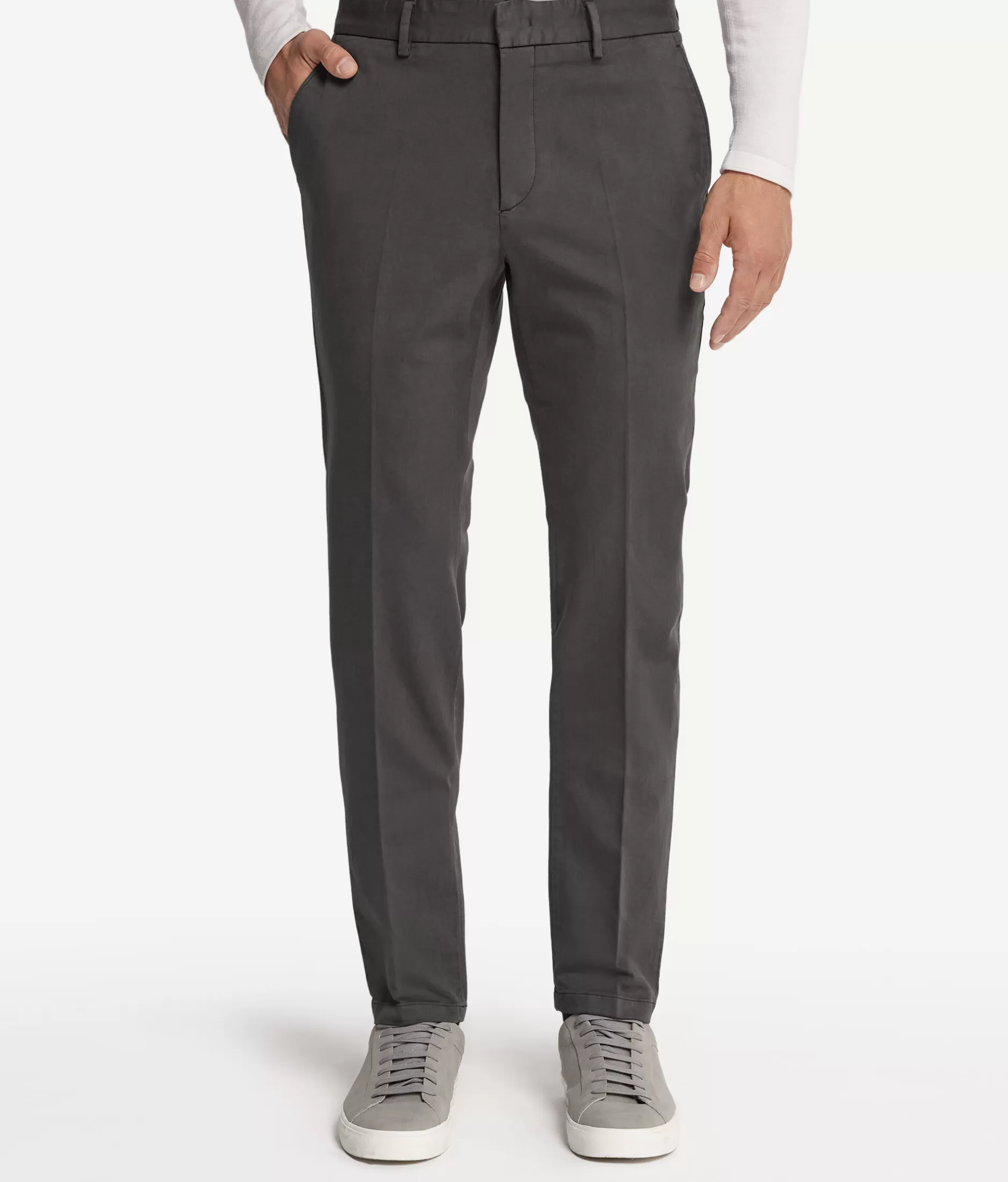 Store Falconeri Chino Pants grey -8828 - garment-dyed ash