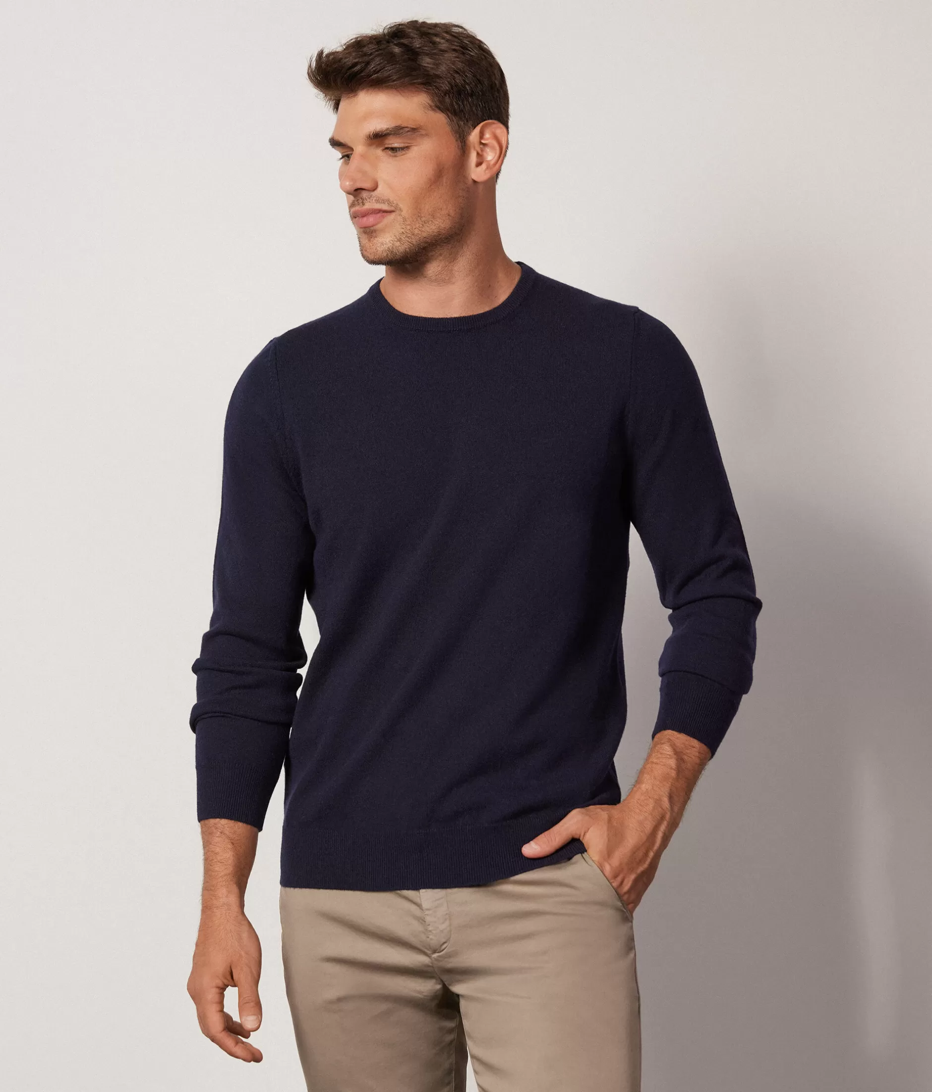 Store Falconeri Ultrasoft Cashmere Crewneck Sweater blue -9400 - navy blue