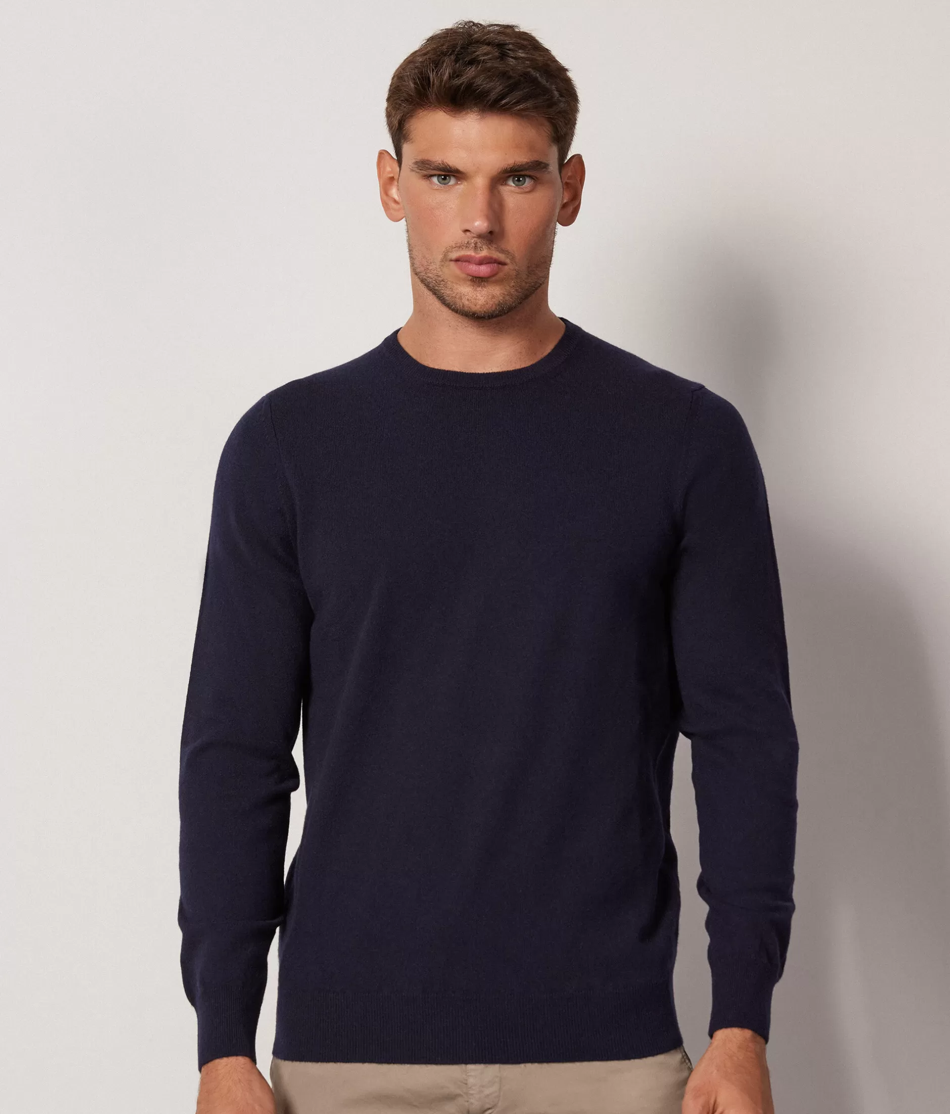 Store Falconeri Ultrasoft Cashmere Crewneck Sweater blue -9400 - navy blue