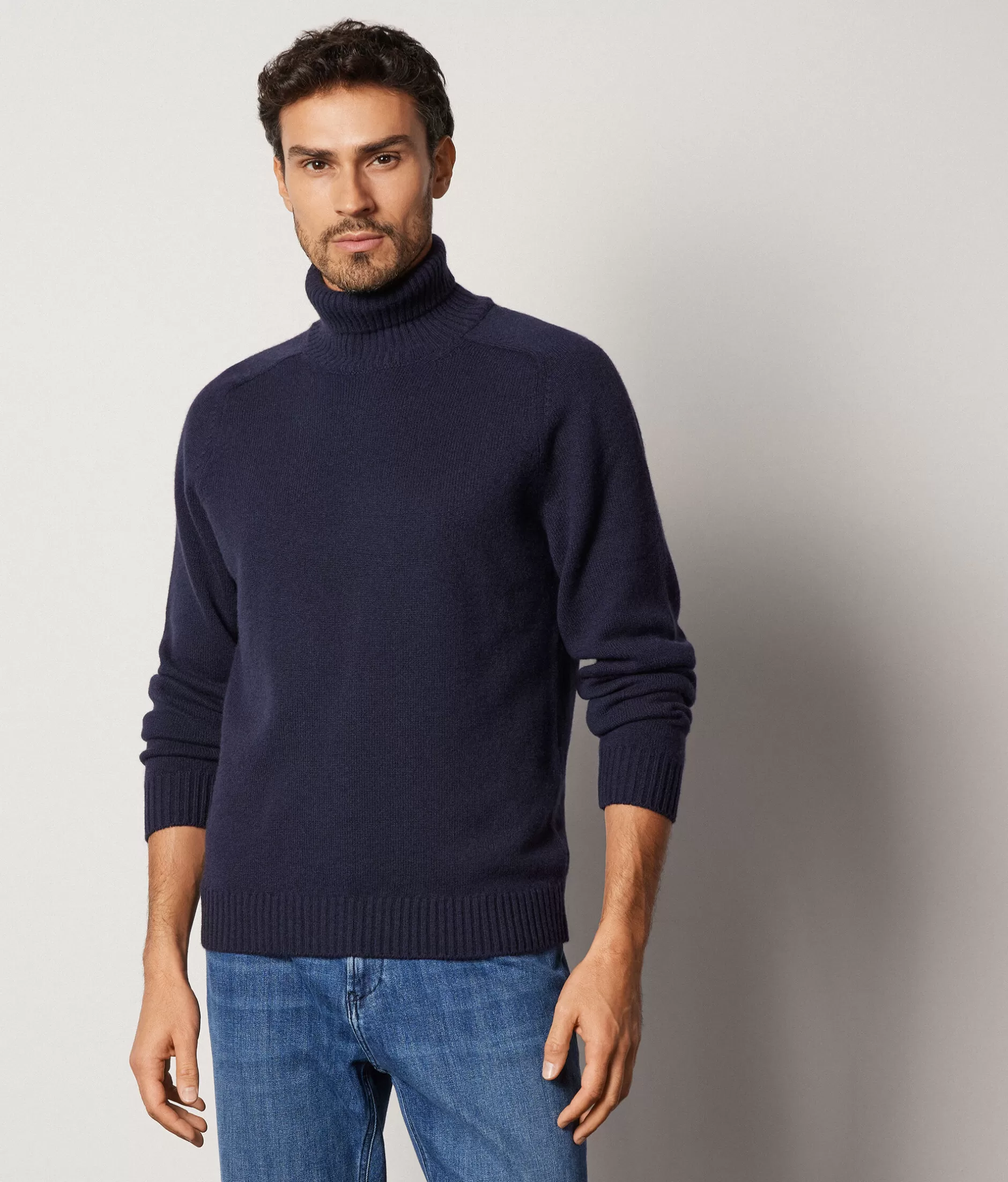 Store Falconeri Ultrasoft Cashmere Turtleneck blue -9400 - navy blue