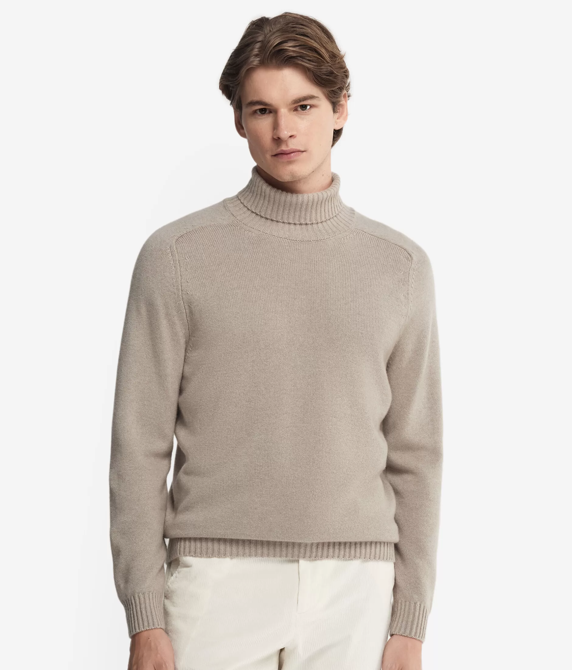 Cheap Falconeri Ultrasoft Cashmere Turtleneck natural -9090 - garment-dyed sand