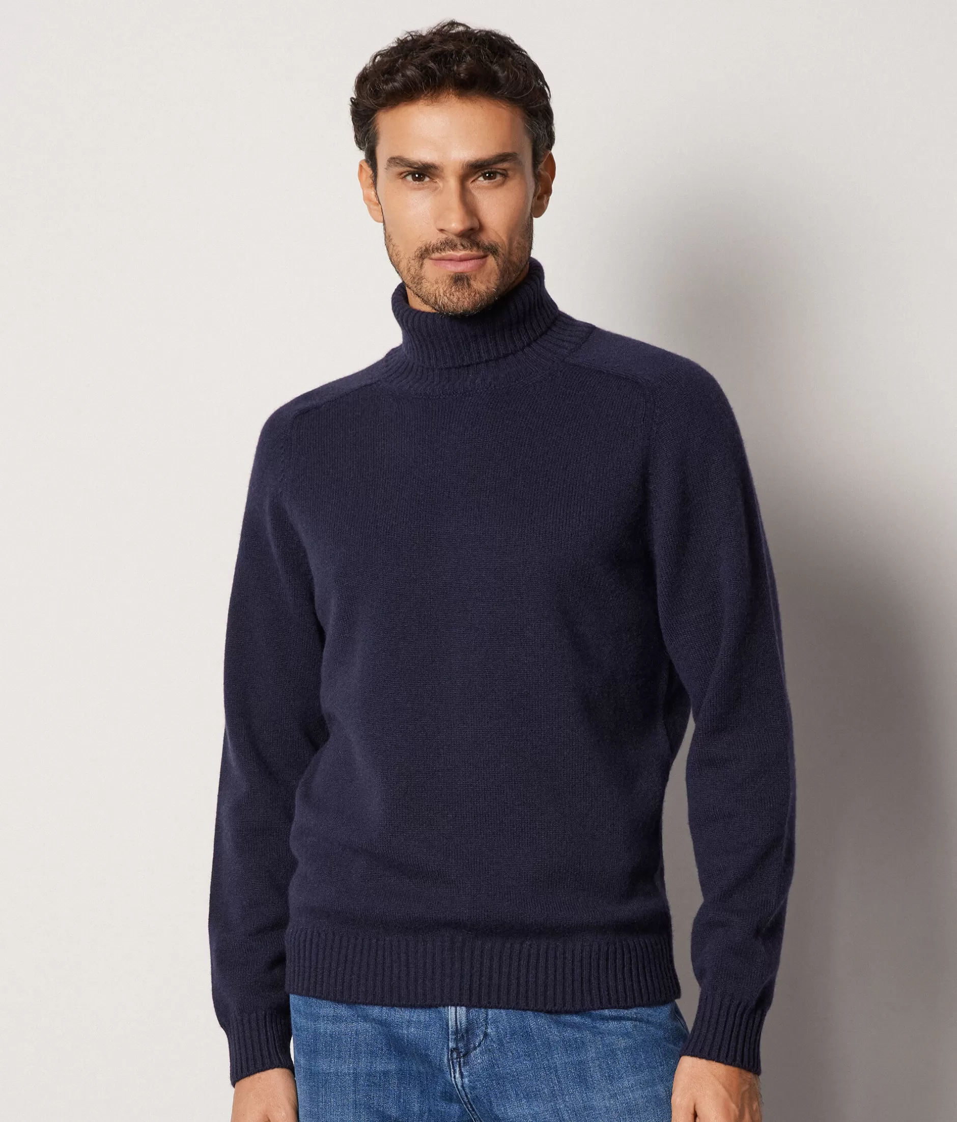 Store Falconeri Ultrasoft Cashmere Turtleneck blue -9400 - navy blue