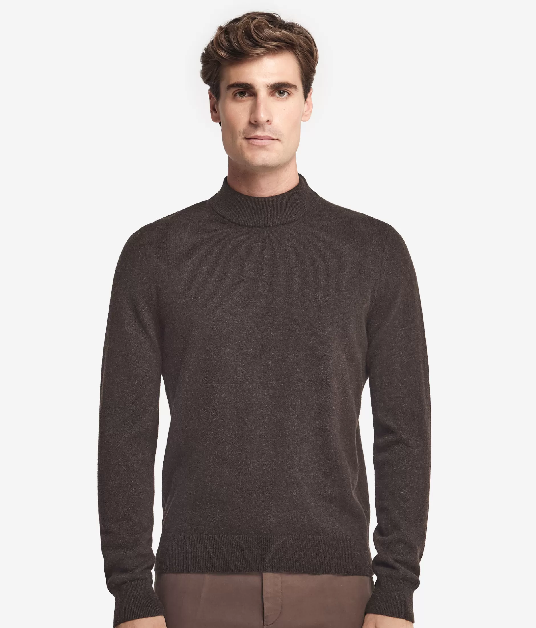 Discount Falconeri Ultrasoft Cashmere Turtleneck Sweater brown -9063 - chocolate brown