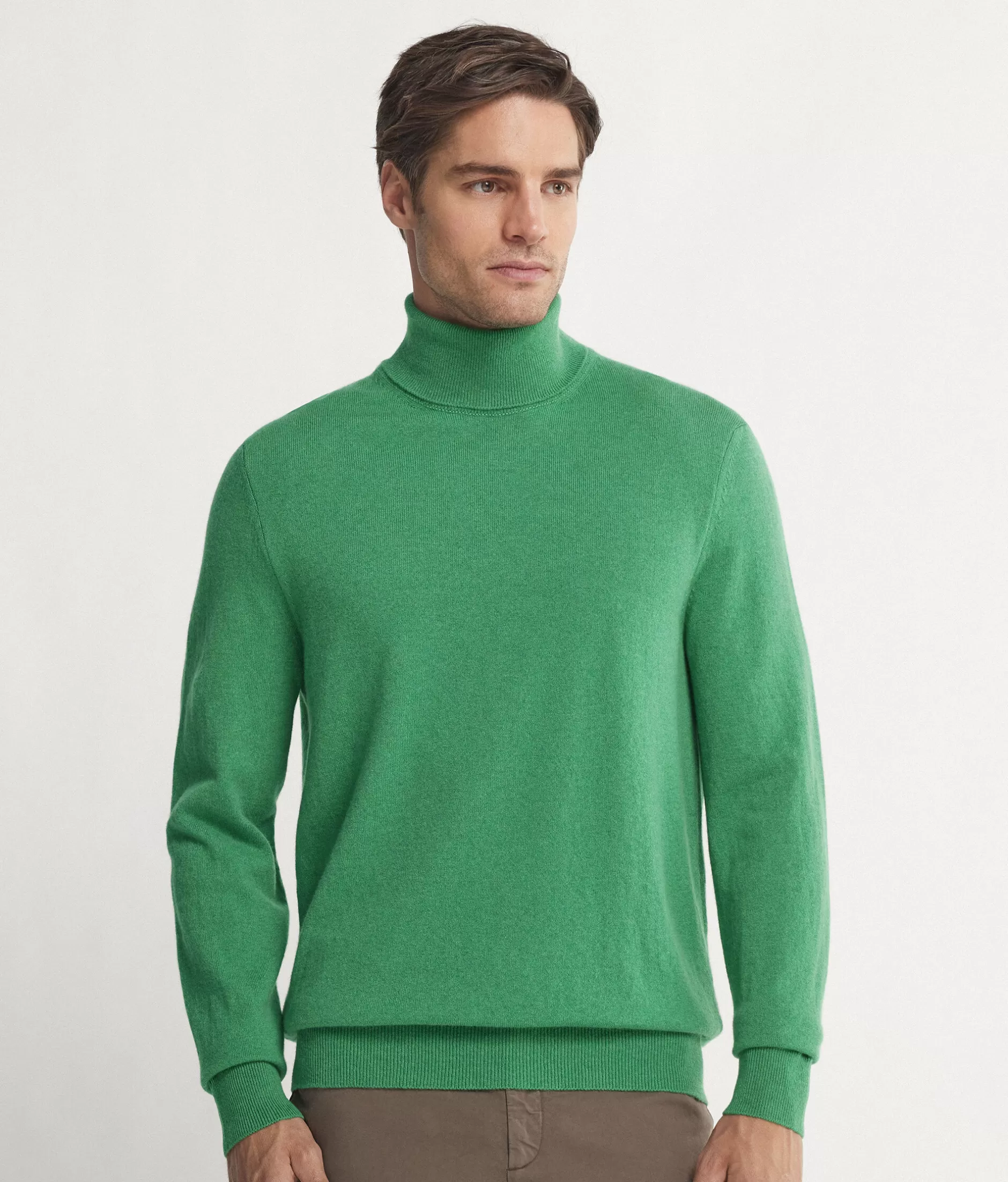 Shop Falconeri Ultrasoft Cashmere Turtleneck Sweater green -8107 - mint