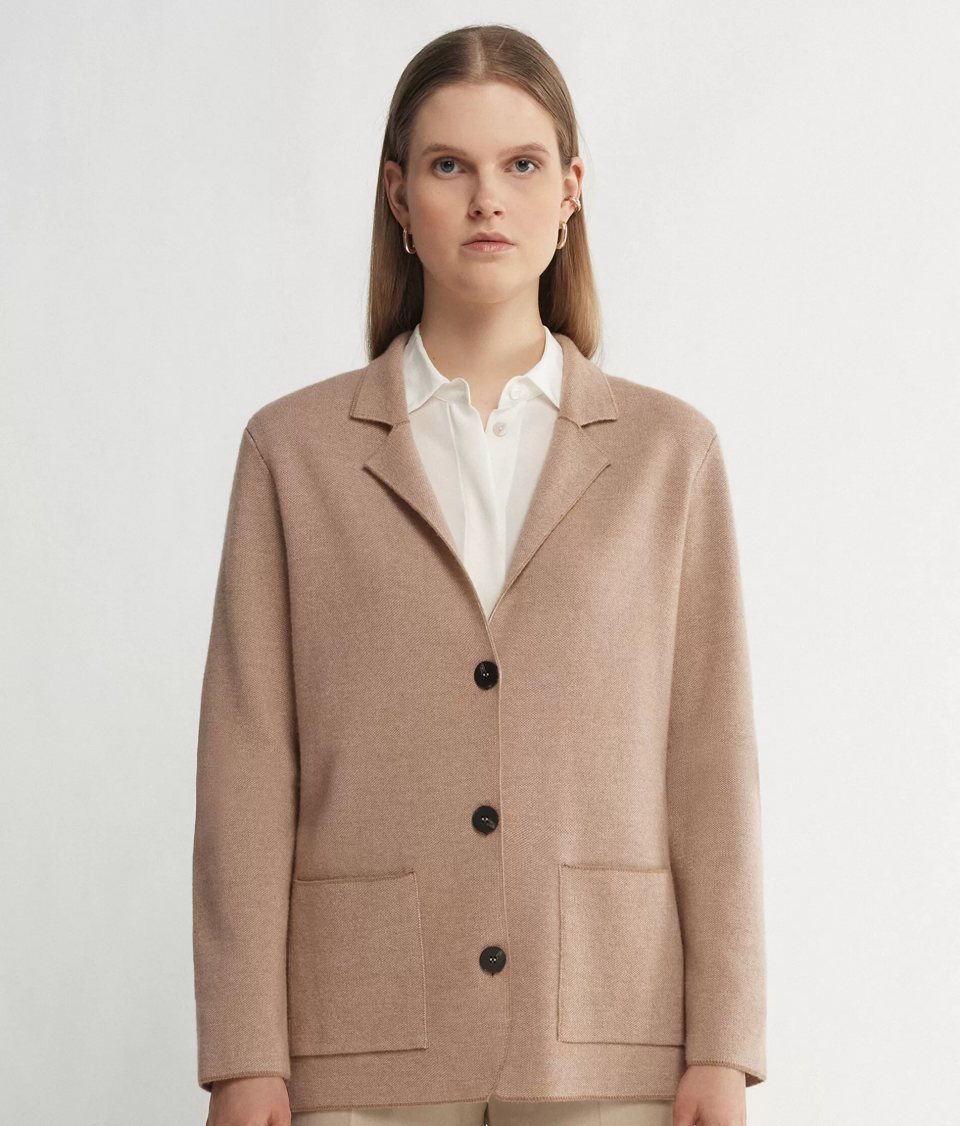 Cheap Falconeri Wool Tweed Jacket natural -8685 - rum