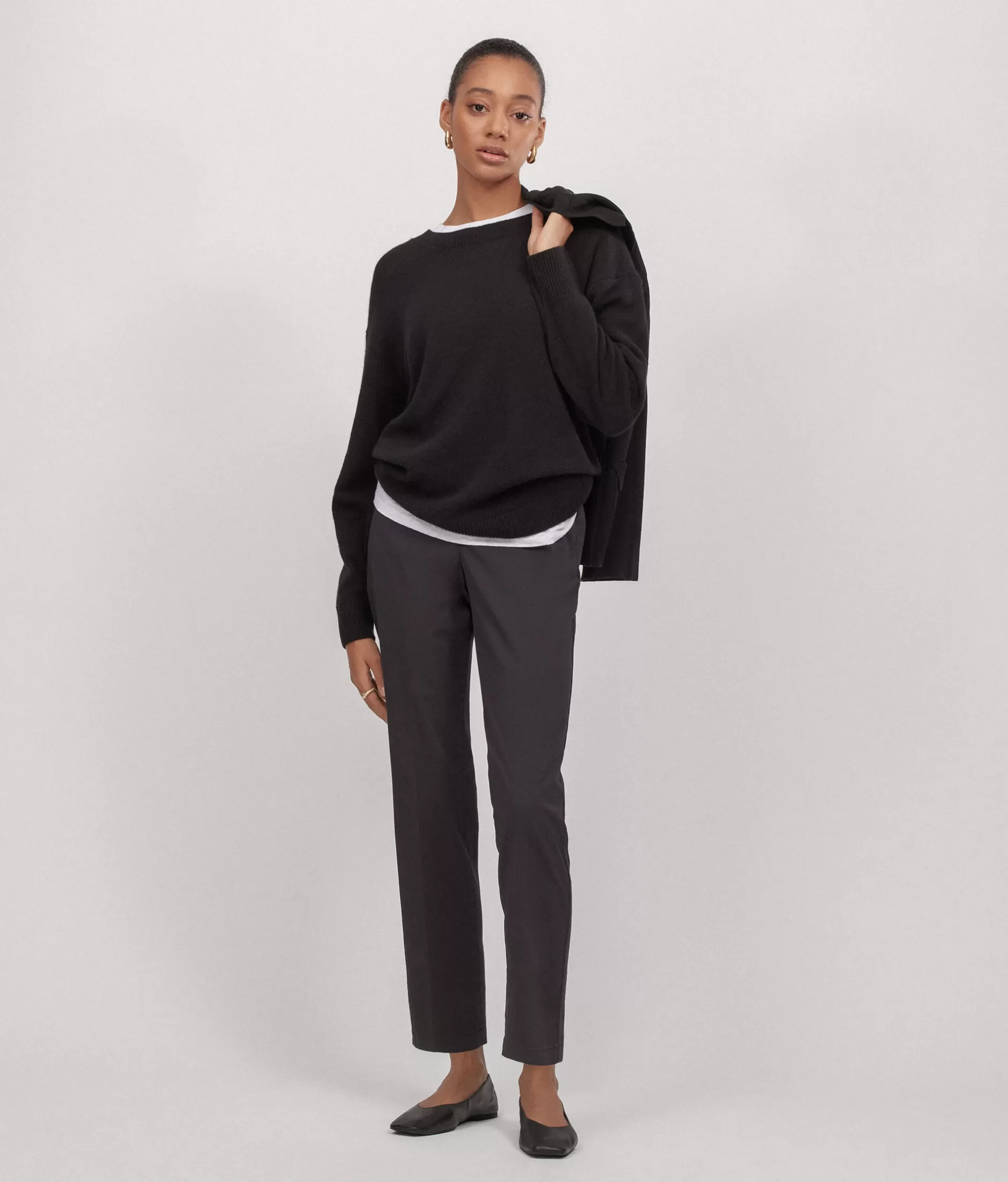 Online Falconeri Zippered Cigarette Pants black -9107 - black